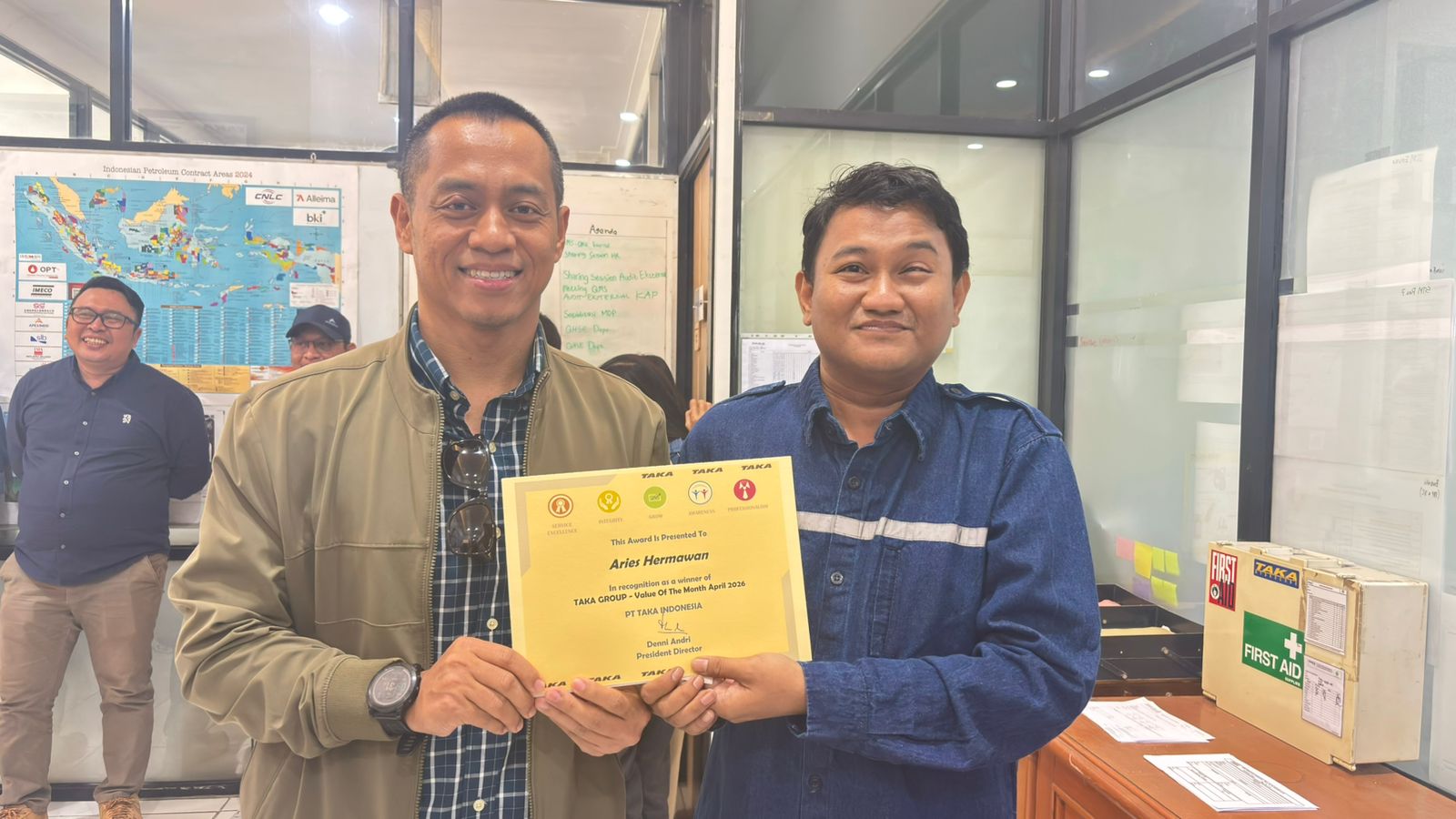 Aries Hermawan SIGAP Value of the Month recognition